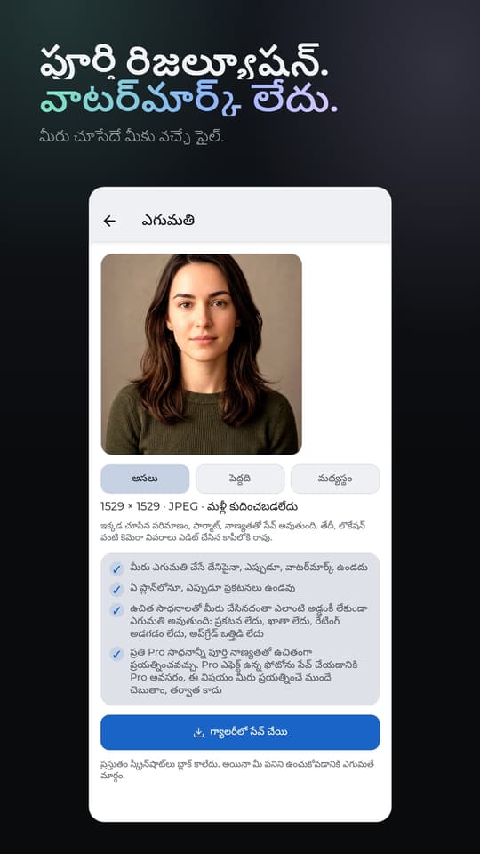 పూర్తి రిజల్యూషన్. వాటర్‌మార్క్ లేదు. మీరు చూసేదే మీకు వచ్చే ఫైల్.